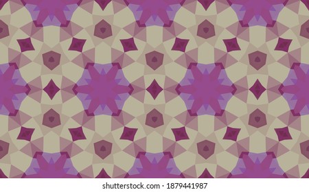 Diseño geométrico, mosaico de un kaleidoscopio vector, fondo mosaico abstracto, fondo futurista colorido, patrón triangular geométrico. Textura mosaica. Efecto de vidrio manchado. Vector EPS 10