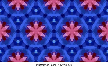 Diseño geométrico, mosaico de un kaleidoscopio vector, fondo mosaico abstracto, fondo futurista colorido, patrón triangular geométrico. Textura mosaica. Efecto de vidrio manchado. Vector EPS 10
