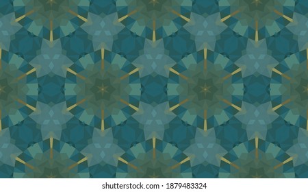Diseño geométrico, mosaico de un kaleidoscopio vector, fondo mosaico abstracto, fondo futurista colorido, patrón triangular geométrico. Textura mosaica. Efecto de vidrio manchado. Vector EPS 10