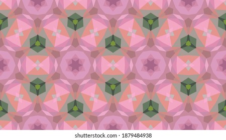 Geometric design, Mosaic of a vector kaleidoscope, abstract Mosaic Background, colorful Futuristic Background, geometric Triangular Pattern. Mosaic texture. Stained glass effect. EPS 10 Vector