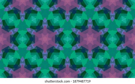 Geometric design, Mosaic of a vector kaleidoscope, abstract Mosaic Background, colorful Futuristic Background, geometric Triangular Pattern. Mosaic texture. Stained glass effect. EPS 10 Vector