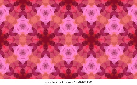 Geometrisches Design, Mosaik eines Vektorkalidoskops, abstrakter Mosaikhintergrund, bunter Futuristischer Hintergrund, geometrisches Dreiecksmuster. Mosaikstruktur. Festgestellter Glaseffekt. EPS10-Vektorgrafik