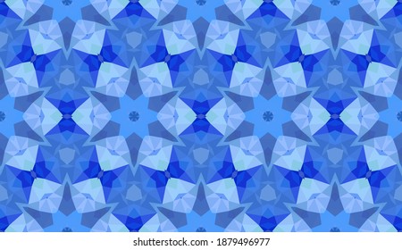 Geometrisches Design, Mosaik eines Vektorkalidoskops, abstrakter Mosaikhintergrund, bunter Futuristischer Hintergrund, geometrisches Dreiecksmuster. Mosaikstruktur. Festgestellter Glaseffekt. EPS10-Vektorgrafik