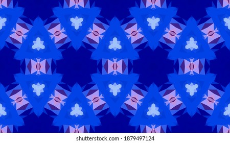 Geometrisches Design, Mosaik eines Vektorkalidoskops, abstrakter Mosaikhintergrund, bunter Futuristischer Hintergrund, geometrisches Dreiecksmuster. Mosaikstruktur. Festgestellter Glaseffekt. EPS10-Vektorgrafik