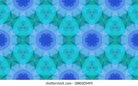 Geometric design, Mosaic of a vector kaleidoscope, abstract Mosaic Background, colorful Futuristic Background, geometric Triangular Pattern. Mosaic texture. Stained glass effect. EPS 10 Vector