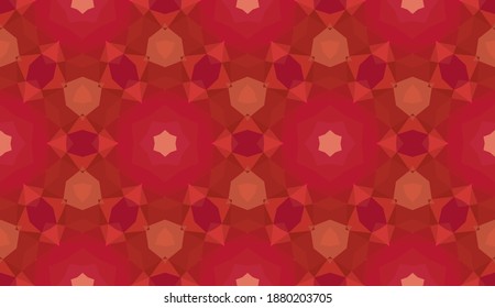 Geometrisches Design, Mosaik eines Vektorkalidoskops, abstrakter Mosaikhintergrund, bunter Futuristischer Hintergrund, geometrisches Dreiecksmuster. Mosaikstruktur. Festgestellter Glaseffekt. EPS10-Vektorgrafik