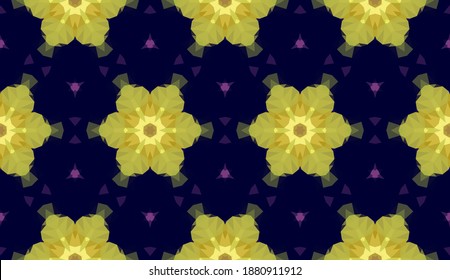 Diseño geométrico, mosaico de un kaleidoscopio vector, fondo mosaico abstracto, fondo futurista colorido, patrón triangular geométrico. Textura mosaica. Efecto de vidrio manchado. Vector EPS 10