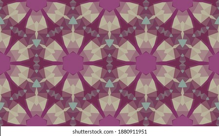 Geometric design, Mosaic of a vector kaleidoscope, abstract Mosaic Background, colorful Futuristic Background, geometric Triangular Pattern. Mosaic texture. Stained glass effect. EPS 10 Vector