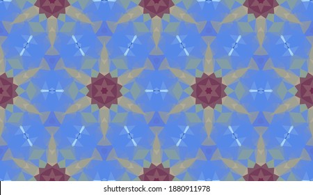Geometric design, Mosaic of a vector kaleidoscope, abstract Mosaic Background, colorful Futuristic Background, geometric Triangular Pattern. Mosaic texture. Stained glass effect. EPS 10 Vector
