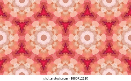 Geometric design, Mosaic of a vector kaleidoscope, abstract Mosaic Background, colorful Futuristic Background, geometric Triangular Pattern. Mosaic texture. Stained glass effect. EPS 10 Vector