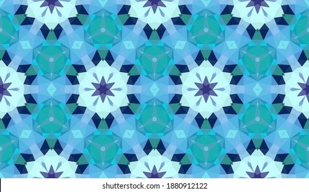 Geometric design, Mosaic of a vector kaleidoscope, abstract Mosaic Background, colorful Futuristic Background, geometric Triangular Pattern. Mosaic texture. Stained glass effect. EPS 10 Vector