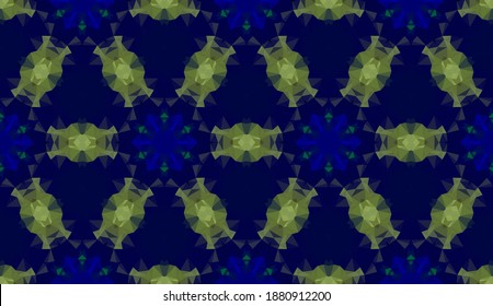 Diseño geométrico, mosaico de un kaleidoscopio vector, fondo mosaico abstracto, fondo futurista colorido, patrón triangular geométrico. Textura mosaica. Efecto de vidrio manchado. Vector EPS 10