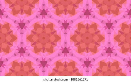 Diseño geométrico, mosaico de un kaleidoscopio vector, fondo mosaico abstracto, fondo futurista colorido, patrón triangular geométrico. Textura mosaica. Efecto de vidrio manchado. Vector EPS 10