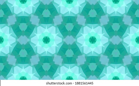 Geometrisches Design, Mosaik eines Vektorkalidoskops, abstrakter Mosaikhintergrund, bunter Futuristischer Hintergrund, geometrisches Dreiecksmuster. Mosaikstruktur. Festgestellter Glaseffekt. EPS10-Vektorgrafik