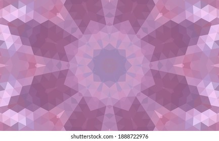 Diseño geométrico, mosaico de un kaleidoscopio vector, fondo mosaico abstracto, fondo futurista colorido, patrón triangular geométrico. Textura mosaica. Efecto de vidrio manchado. Vector EPS 10