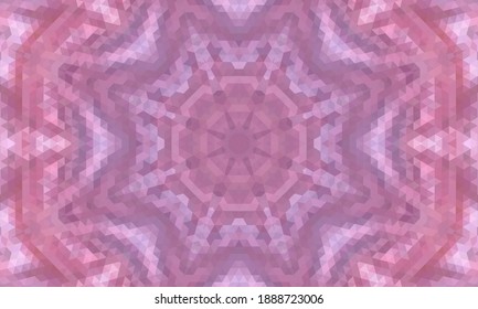 Diseño geométrico, mosaico de un kaleidoscopio vector, fondo mosaico abstracto, fondo futurista colorido, patrón triangular geométrico. Textura mosaica. Efecto de vidrio manchado. Vector EPS 10