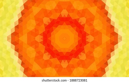 Geometric design, Mosaic of a vector kaleidoscope, abstract Mosaic Background, colorful Futuristic Background, geometric Triangular Pattern. Mosaic texture. Stained glass effect. EPS 10 Vector