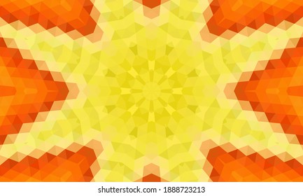 Geometric design, Mosaic of a vector kaleidoscope, abstract Mosaic Background, colorful Futuristic Background, geometric Triangular Pattern. Mosaic texture. Stained glass effect. EPS 10 Vector