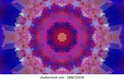 Geometric design, Mosaic of a vector kaleidoscope, abstract Mosaic Background, colorful Futuristic Background, geometric Triangular Pattern. Mosaic texture. Stained glass effect. EPS 10 Vector