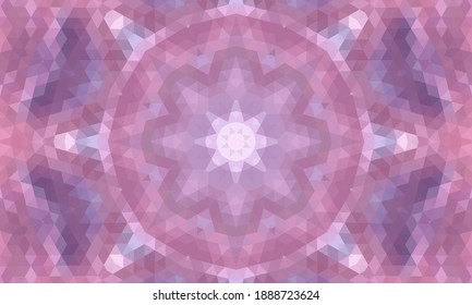 Diseño geométrico, mosaico de un kaleidoscopio vector, fondo mosaico abstracto, fondo futurista colorido, patrón triangular geométrico. Textura mosaica. Efecto de vidrio manchado. Vector EPS 10