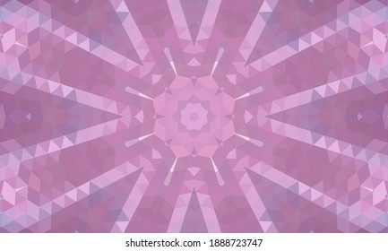 Diseño geométrico, mosaico de un kaleidoscopio vector, fondo mosaico abstracto, fondo futurista colorido, patrón triangular geométrico. Textura mosaica. Efecto de vidrio manchado. Vector EPS 10