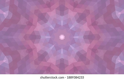 Diseño geométrico, mosaico de un kaleidoscopio vector, fondo mosaico abstracto, fondo futurista colorido, patrón triangular geométrico. Textura mosaica. Efecto de vidrio manchado. Vector EPS 10