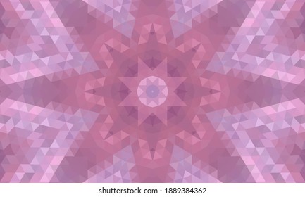 Geometric design, Mosaic of a vector kaleidoscope, abstract Mosaic Background, colorful Futuristic Background, geometric Triangular Pattern. Mosaic texture. Stained glass effect. EPS 10 Vector