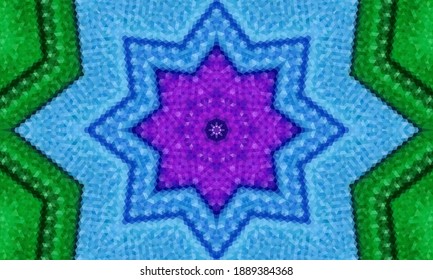 Geometric design, Mosaic of a vector kaleidoscope, abstract Mosaic Background, colorful Futuristic Background, geometric Triangular Pattern. Mosaic texture. Stained glass effect. EPS 10 Vector