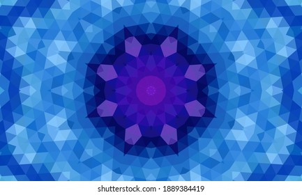 Geometric design, Mosaic of a vector kaleidoscope, abstract Mosaic Background, colorful Futuristic Background, geometric Triangular Pattern. Mosaic texture. Stained glass effect. EPS 10 Vector