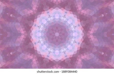 Diseño geométrico, mosaico de un kaleidoscopio vector, fondo mosaico abstracto, fondo futurista colorido, patrón triangular geométrico. Textura mosaica. Efecto de vidrio manchado. Vector EPS 10