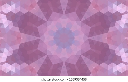 Geometric design, Mosaic of a vector kaleidoscope, abstract Mosaic Background, colorful Futuristic Background, geometric Triangular Pattern. Mosaic texture. Stained glass effect. EPS 10 Vector