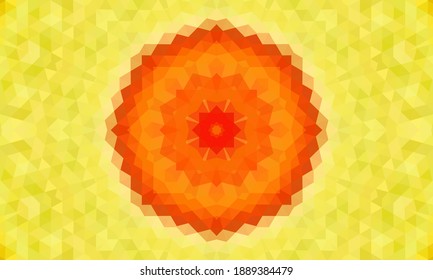 Diseño geométrico, mosaico de un kaleidoscopio vector, fondo mosaico abstracto, fondo futurista colorido, patrón triangular geométrico. Textura mosaica. Efecto de vidrio manchado. Vector EPS 10