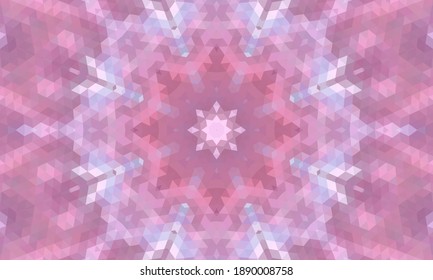 Geometric design, Mosaic of a vector kaleidoscope, abstract Mosaic Background, colorful Futuristic Background, geometric Triangular Pattern. Mosaic texture. Stained glass effect. EPS 10 Vector