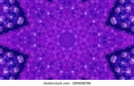 Geometric design, Mosaic of a vector kaleidoscope, abstract Mosaic Background, colorful Futuristic Background, geometric Triangular Pattern. Mosaic texture. Stained glass effect. EPS 10 Vector