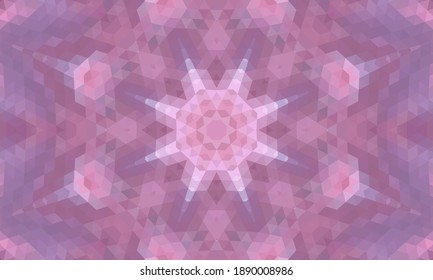 Diseño geométrico, mosaico de un kaleidoscopio vector, fondo mosaico abstracto, fondo futurista colorido, patrón triangular geométrico. Textura mosaica. Efecto de vidrio manchado. Vector EPS 10