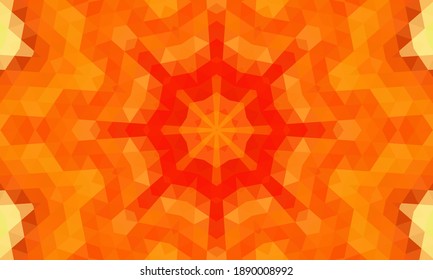 Geometric design, Mosaic of a vector kaleidoscope, abstract Mosaic Background, colorful Futuristic Background, geometric Triangular Pattern. Mosaic texture. Stained glass effect. EPS 10 Vector