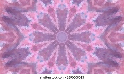 Diseño geométrico, mosaico de un kaleidoscopio vector, fondo mosaico abstracto, fondo futurista colorido, patrón triangular geométrico. Textura mosaica. Efecto de vidrio manchado. Vector EPS 10