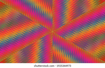 Diseño geométrico, mosaico de un kaleidoscopio vector, fondo mosaico abstracto, fondo futurista colorido, patrón triangular geométrico. Textura mosaica. Efecto de vidrio manchado. Vector EPS 10