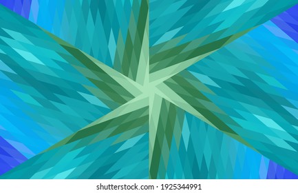 Diseño geométrico, mosaico de un kaleidoscopio vector, fondo mosaico abstracto, fondo futurista colorido, patrón triangular geométrico. Textura mosaica. Efecto de vidrio manchado. Vector EPS 10