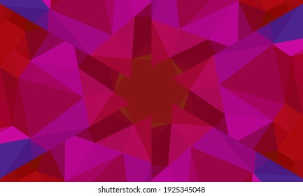 Geometric design, Mosaic of a vector kaleidoscope, abstract Mosaic Background, colorful Futuristic Background, geometric Triangular Pattern. Mosaic texture. Stained glass effect. EPS 10 Vector