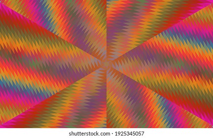 Diseño geométrico, mosaico de un kaleidoscopio vector, fondo mosaico abstracto, fondo futurista colorido, patrón triangular geométrico. Textura mosaica. Efecto de vidrio manchado. Vector EPS 10
