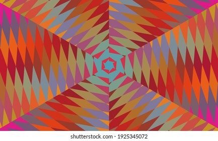 Geometric design, Mosaic of a vector kaleidoscope, abstract Mosaic Background, colorful Futuristic Background, geometric Triangular Pattern. Mosaic texture. Stained glass effect. EPS 10 Vector