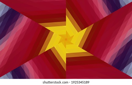 Diseño geométrico, mosaico de un kaleidoscopio vector, fondo mosaico abstracto, fondo futurista colorido, patrón triangular geométrico. Textura mosaica. Efecto de vidrio manchado. Vector EPS 10