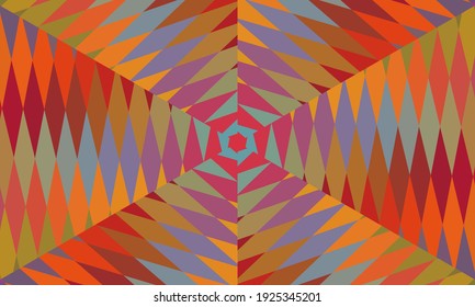 Geometric design, Mosaic of a vector kaleidoscope, abstract Mosaic Background, colorful Futuristic Background, geometric Triangular Pattern. Mosaic texture. Stained glass effect. EPS 10 Vector