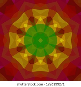 Geometric design, Mosaic of a vector kaleidoscope, abstract Mosaic Background, colorful Futuristic Background, geometric Triangular Pattern. Mosaic texture. Stained glass effect. Vector.