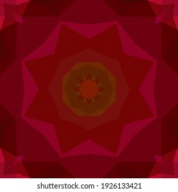 Geometric design, Mosaic of a vector kaleidoscope, abstract Mosaic Background, colorful Futuristic Background, geometric Triangular Pattern. Mosaic texture. Stained glass effect. Vector.