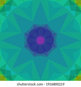 Geometric design, Mosaic of a vector kaleidoscope, abstract Mosaic Background, colorful Futuristic Background, geometric Triangular Pattern. Mosaic texture. Stained glass effect. 10 EPS Vector.