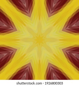 Diseño geométrico, mosaico de un kaleidoscopio vector, fondo mosaico abstracto, fondo futurista colorido, patrón triangular geométrico. Textura mosaica. Efecto de vidrio manchado. 10 Vector EPS.