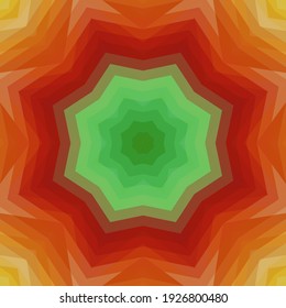 Diseño geométrico, mosaico de un kaleidoscopio vector, fondo mosaico abstracto, fondo futurista colorido, patrón triangular geométrico. Textura mosaica. Efecto de vidrio manchado. 10 Vector EPS.