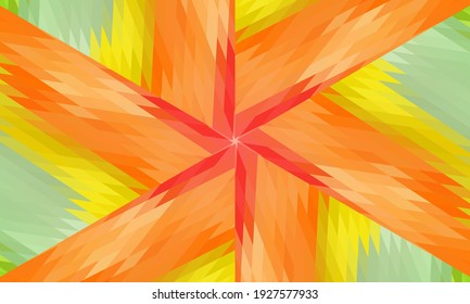 Diseño geométrico, mosaico de un kaleidoscopio vector, fondo mosaico abstracto, fondo futurista colorido, patrón triangular geométrico. Textura mosaica. Efecto de vidrio manchado. Vector.